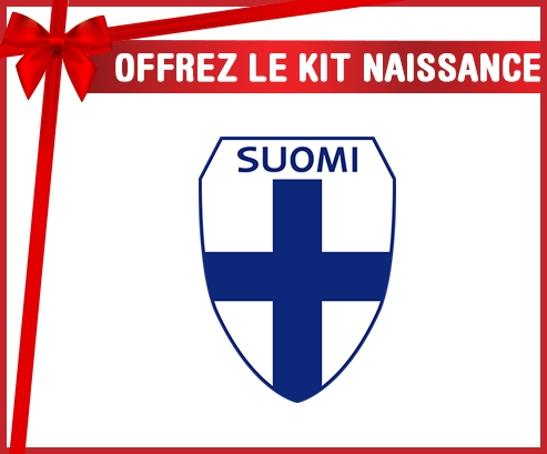 kit naissance bebé personalizó a la selección de fútbol de Finlandia