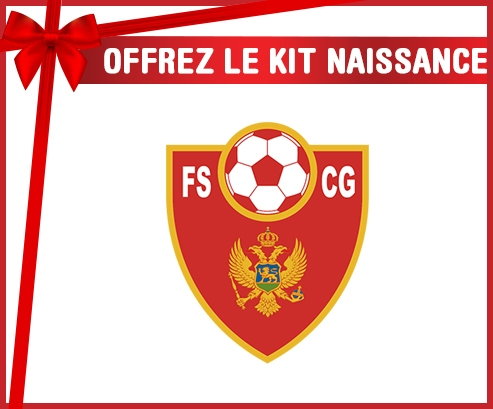 kit naissance bebé personalizó a la selección de fútbol de Montenegro