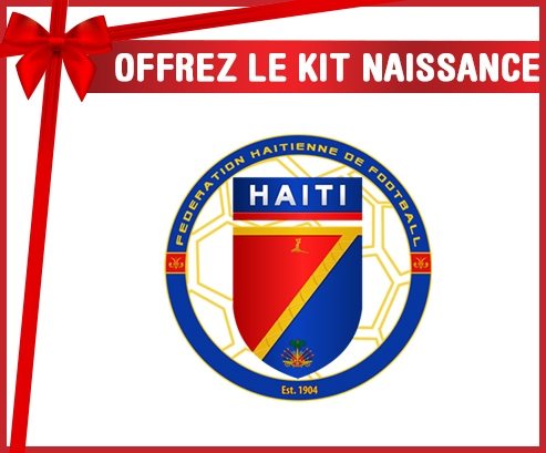 kit naissance bebé personalizado selección de fútbol de Haití