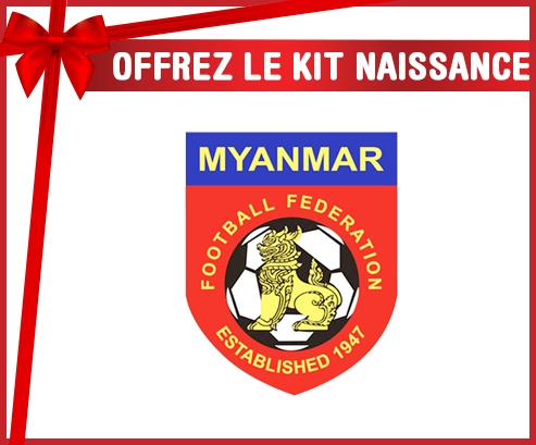 kit naissance bebé personalizado equipo nacional de fútbol de Myanmar