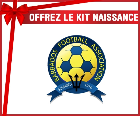 kit naissance bebé personalizado equipo nacional de fútbol de Barbados