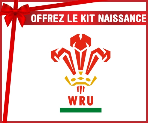 kit naissance bebé personalizado Wales Rugby XV