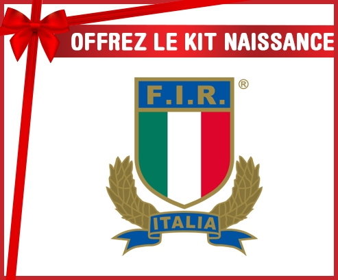 kit naissance bebé personalizado Italia Rugby XV