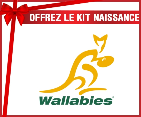 kit naissance bebé personalizado Australia Rugby XV