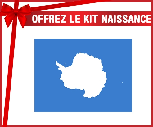 kit naissance bebé bandera antártica personalizada