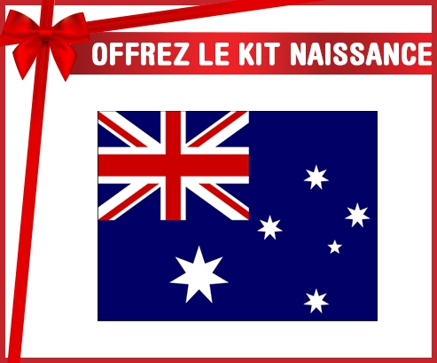 kit naissance bandera de bebé personalizada Australia