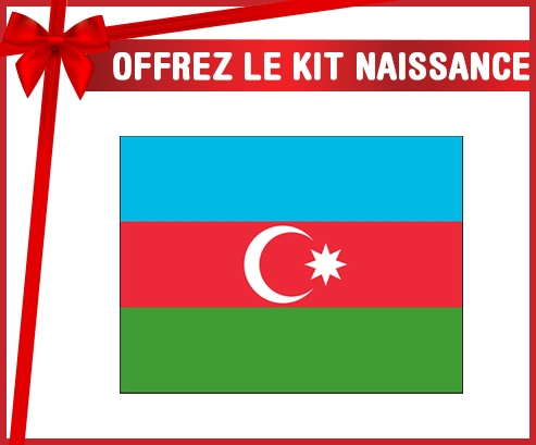 kit naissance bebé personalizado Bandera Azerbaiyán