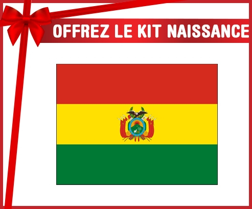 kit naissance bebé personalizado bandera de Bolivia