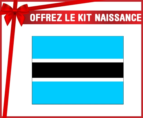 kit naissance bebé a medida bandera de Bostwana