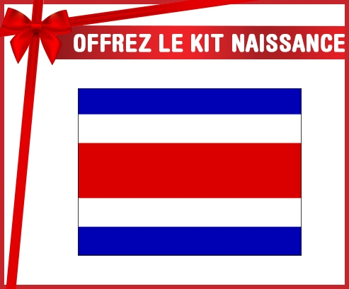 kit naissance bebé bandera personalizada Costa Rica