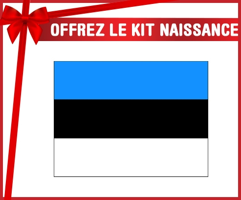 kit naissance bebé bandera personalizada Estonia
