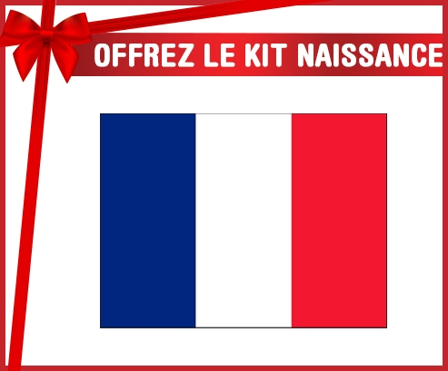 kit naissance France de la bandera personalizada del bebé