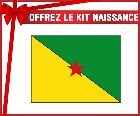 kit naissance bebé personalizada bandera de Guayana Francesa