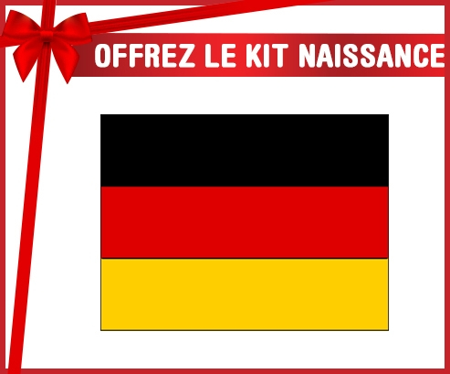 kit naissance bandera de bebé personalizada Alemania