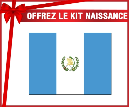 kit naissance Bandera de Bebé Personalizada Guatemala