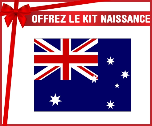 kit naissance bandera de bebé personalizada islas escuchadas y Mcdonald