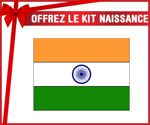 kit naissance bandera de bebé personalizada India