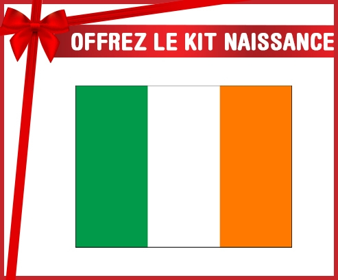 kit naissance bandera de bebé personalizada Irlanda