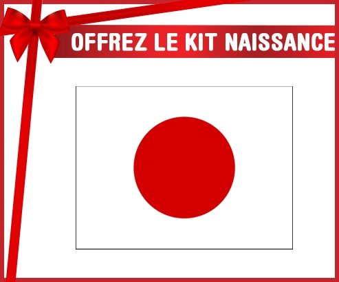 kit naissance bandera de bebé personalizada Japón