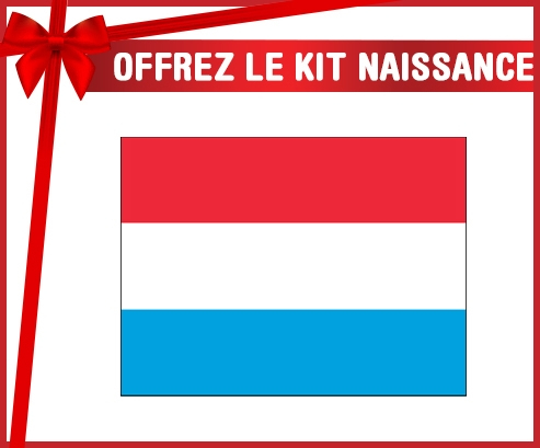 kit naissance bandera de bebé personalizada Luxemburgo