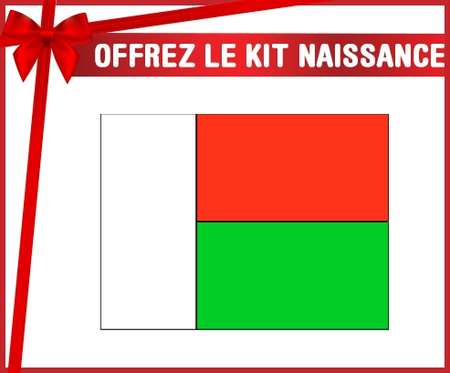 kit naissance bebé personalizado Bandera Madagascar