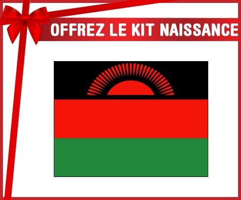 kit naissance bebé personalizado malawi bandera