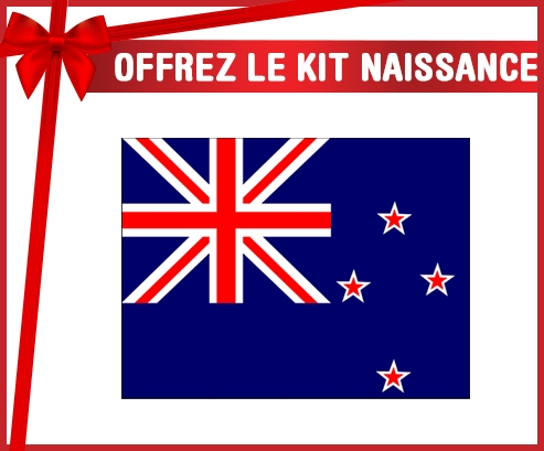 kit naissance bebé personalizado bandera de Nueva Zelanda