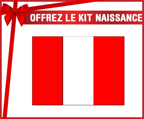 kit naissance bandera de bebé personalizada Perú