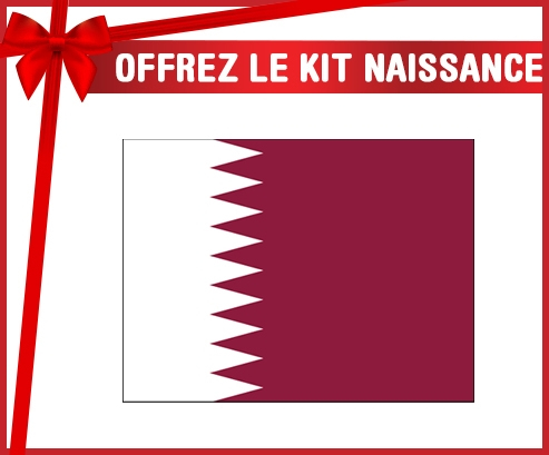 kit naissance bebé personalizado Bandera Qatar