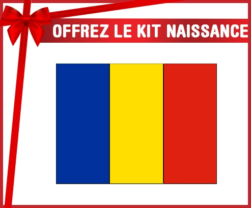 kit naissance bebé bandera personalizada Rumania