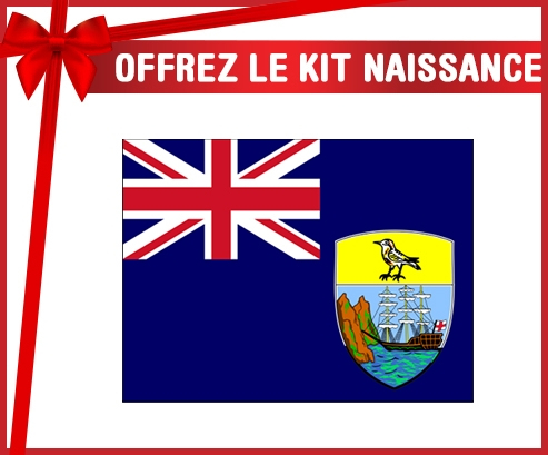 kit naissance bebé personalizado bandera de Santa Elena