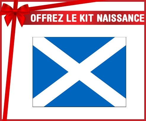 kit naissance bebé bandera personalizada Escocia