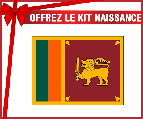 kit naissance bandera personalizada del bebé Sri Lanka Srilanka