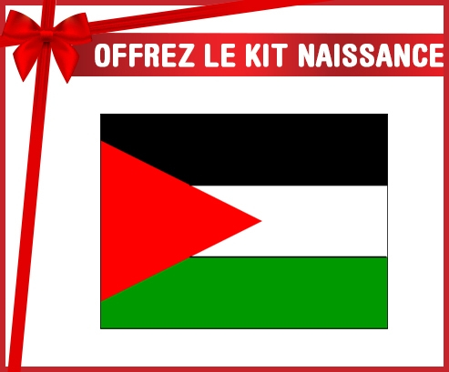 kit naissance bandera de bebé personalizada Palestina