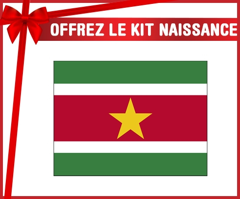 kit naissance bebé suriname personalizado bandera