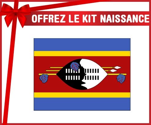 kit naissance bebé bandera personalizada Swazilandia