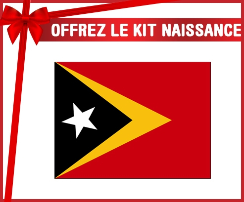 kit naissance bebé bandera personalizada Timor Leste