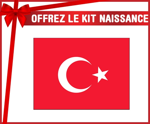 kit naissance bebé bandera personalizada Turquía