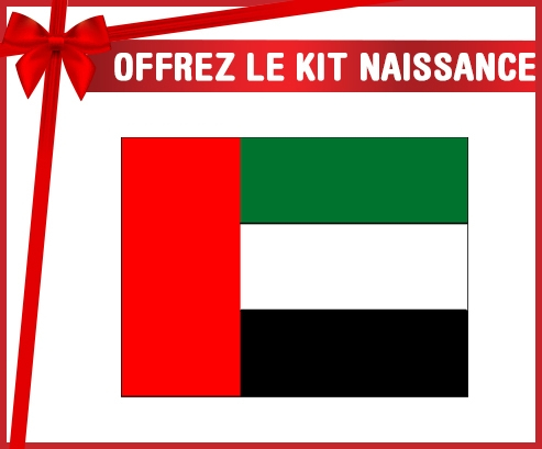 kit naissance bebé bandera personalizada de los Emiratos Árabes Unidos