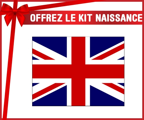 kit naissance Baby Custom Flag Reino Unido