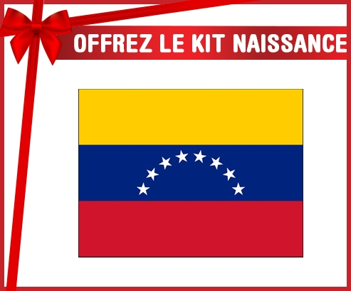 kit naissance bebé bandera personalizada de Venezuela