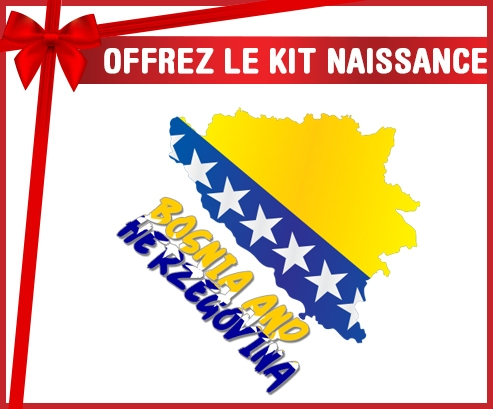 kit naissance mapas personalizados para bebés de Bosnia y Herzegovina