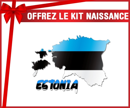 kit naissance mapas personalizados para bebés de Estonia