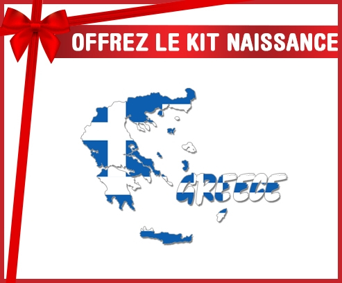 kit naissance mapas personalizados del bebé Grecia