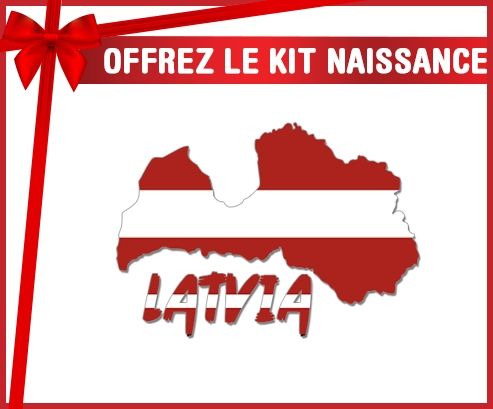 kit naissance mapas personalizados del bebé Letonia