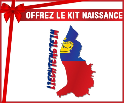 kit naissance bebé personalizados mapas de Liechtenstein