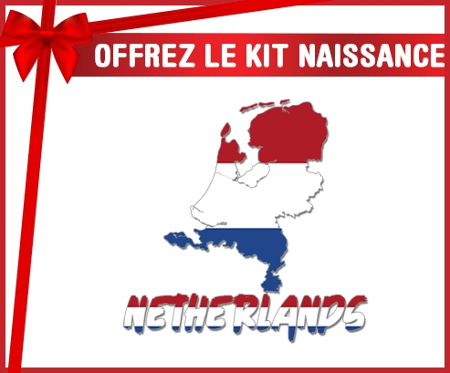 kit naissance mapas personalizados de Netherland para bebés