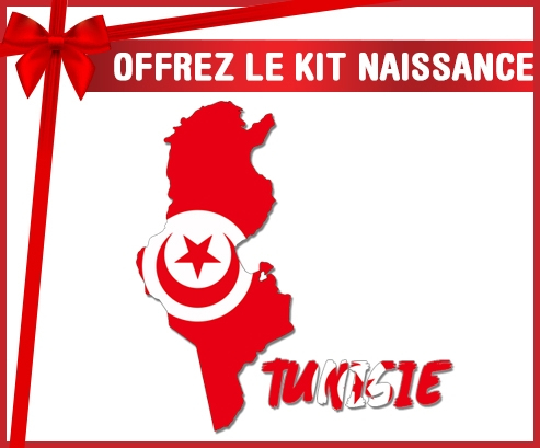 kit naissance bebé mapas personalizados de Túnez