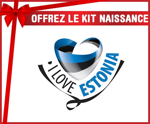 kit naissance bebé personalizado I Love Estonia