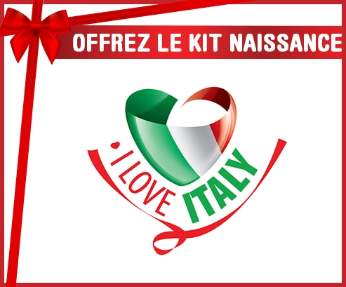 kit naissance bebé personalizado que amo Italia